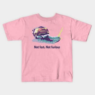 Not Fast Not Furious Snail Kids T-Shirt